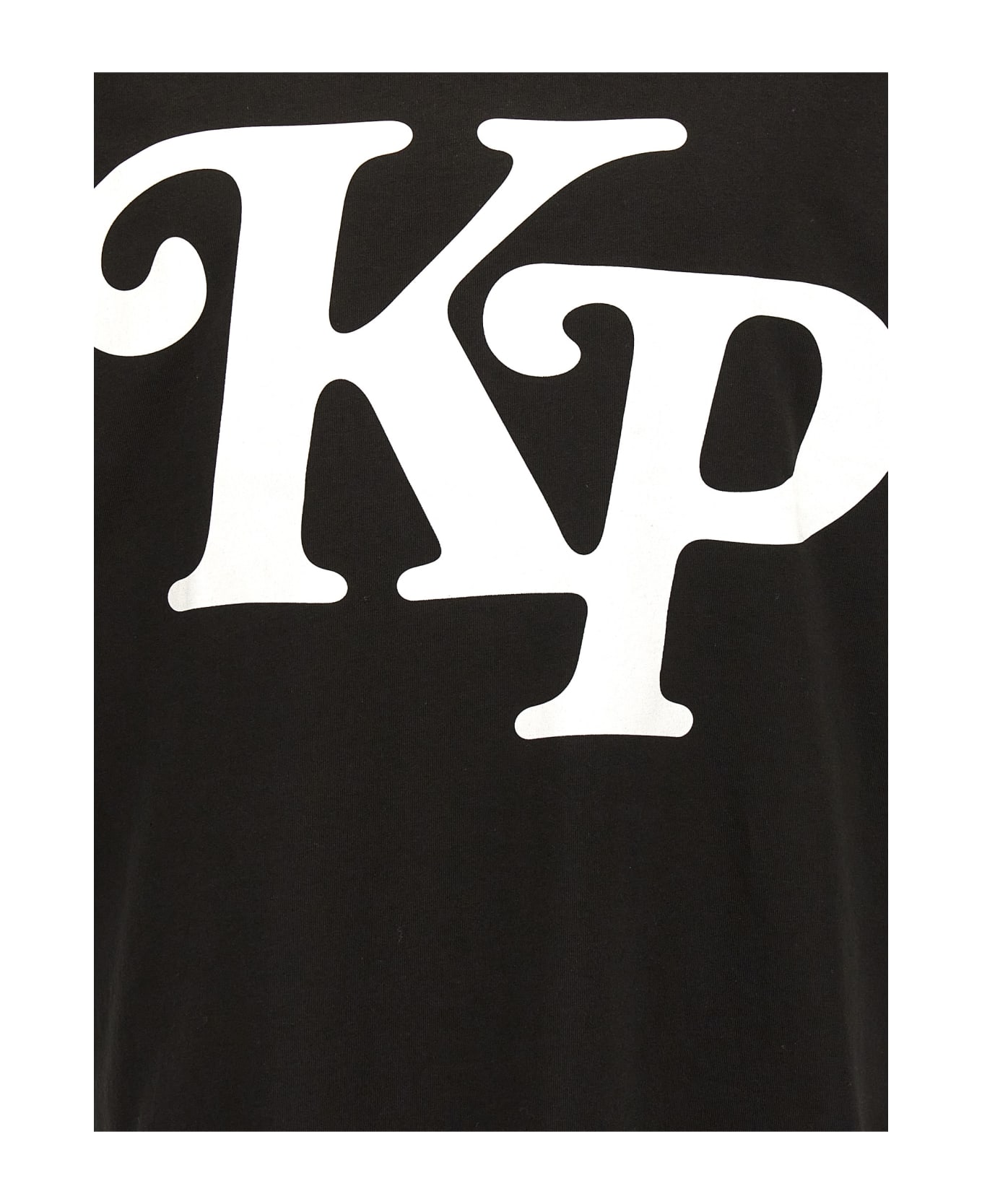 Kenzo By Verdy Crewneck Cotton T-shirt With Logo Print - BLACK