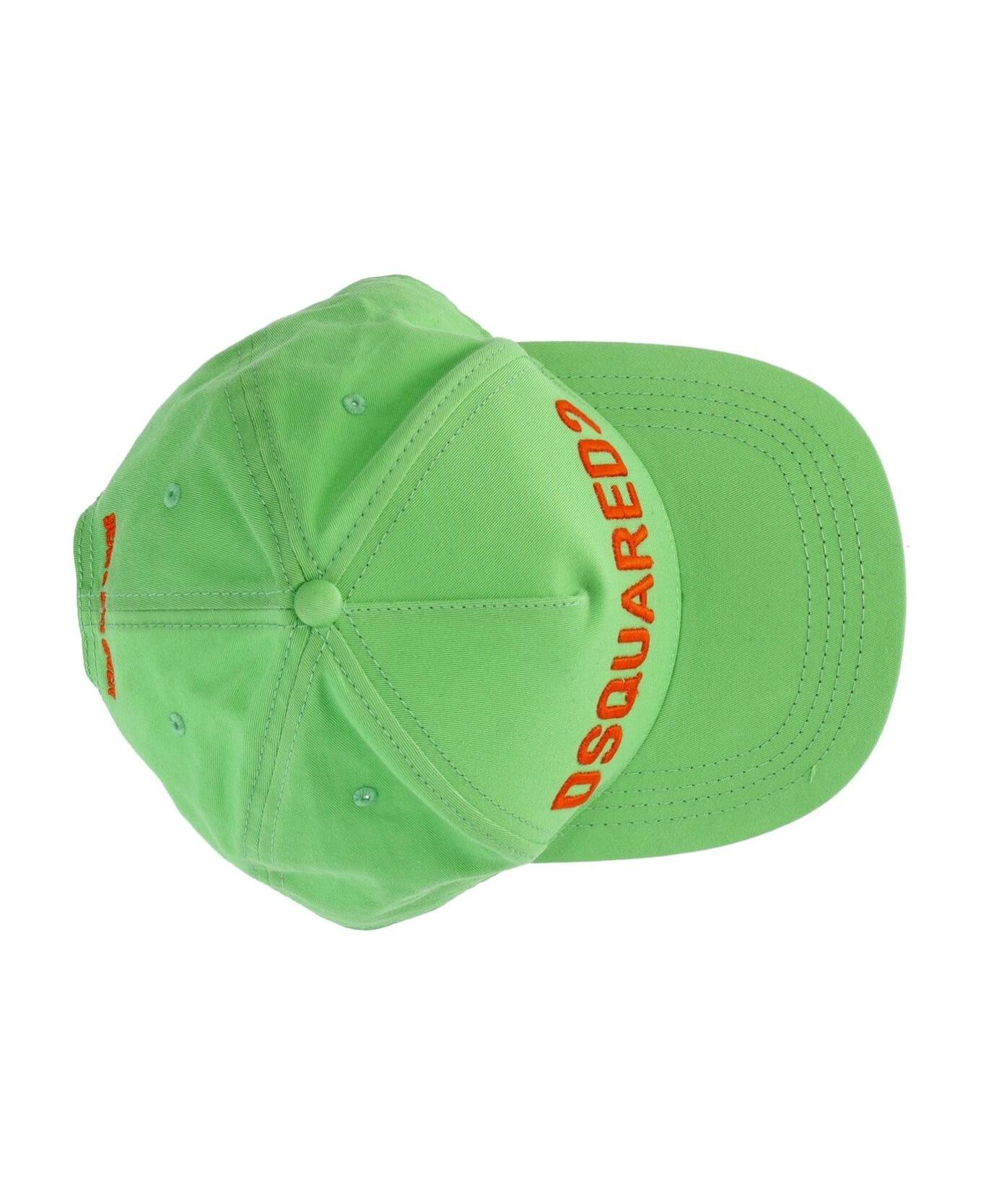 Dsquared2 Technicolor Acid Green Baseball Cap - Verde