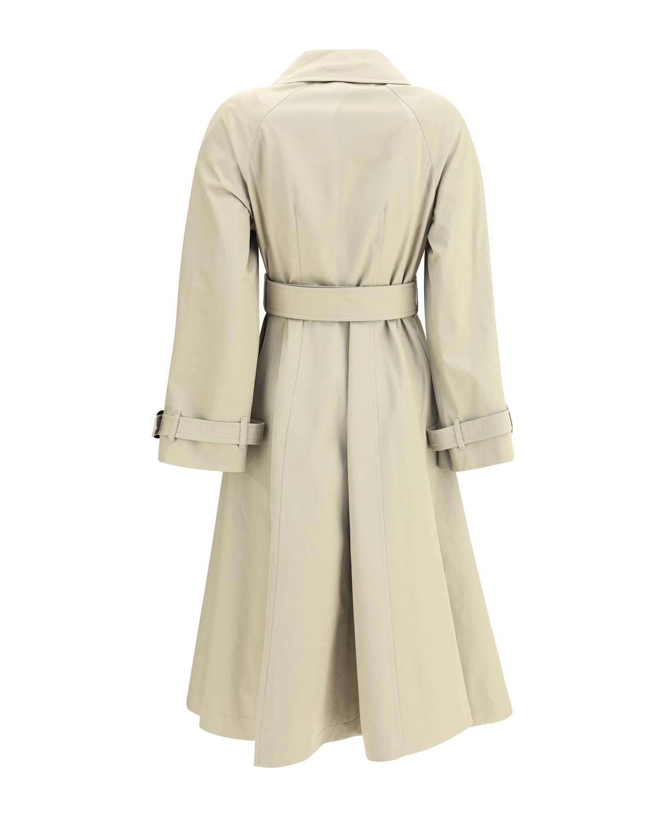 Burberry Ellingham Fit-and-flare Long Gabardine Trench Coat
