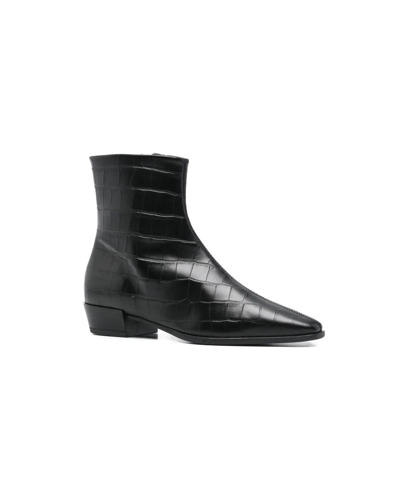 Copenhagen Croco Mid Boot - Blk Black