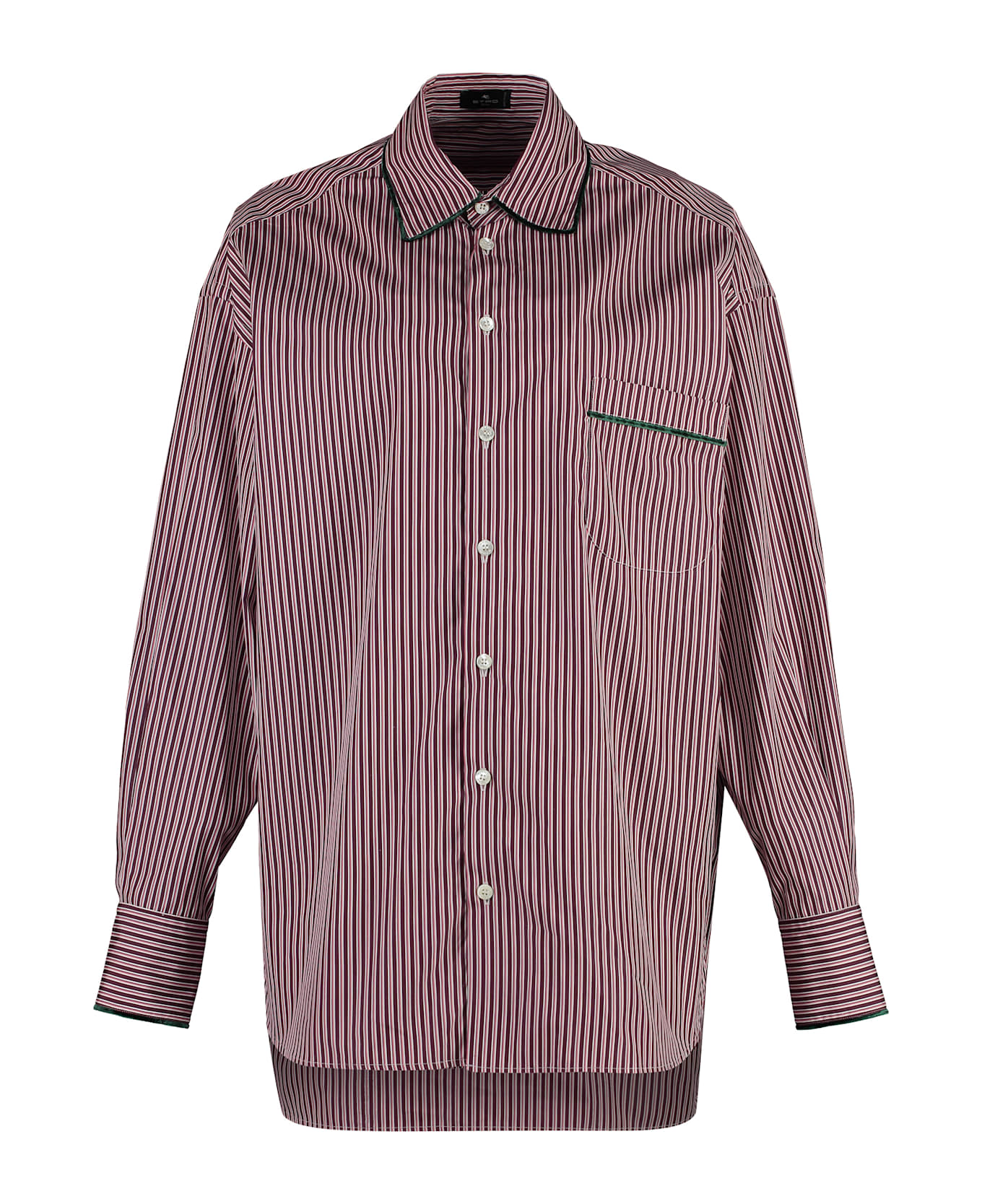 Etro Striped Cotton Shirt - Pink シャツ