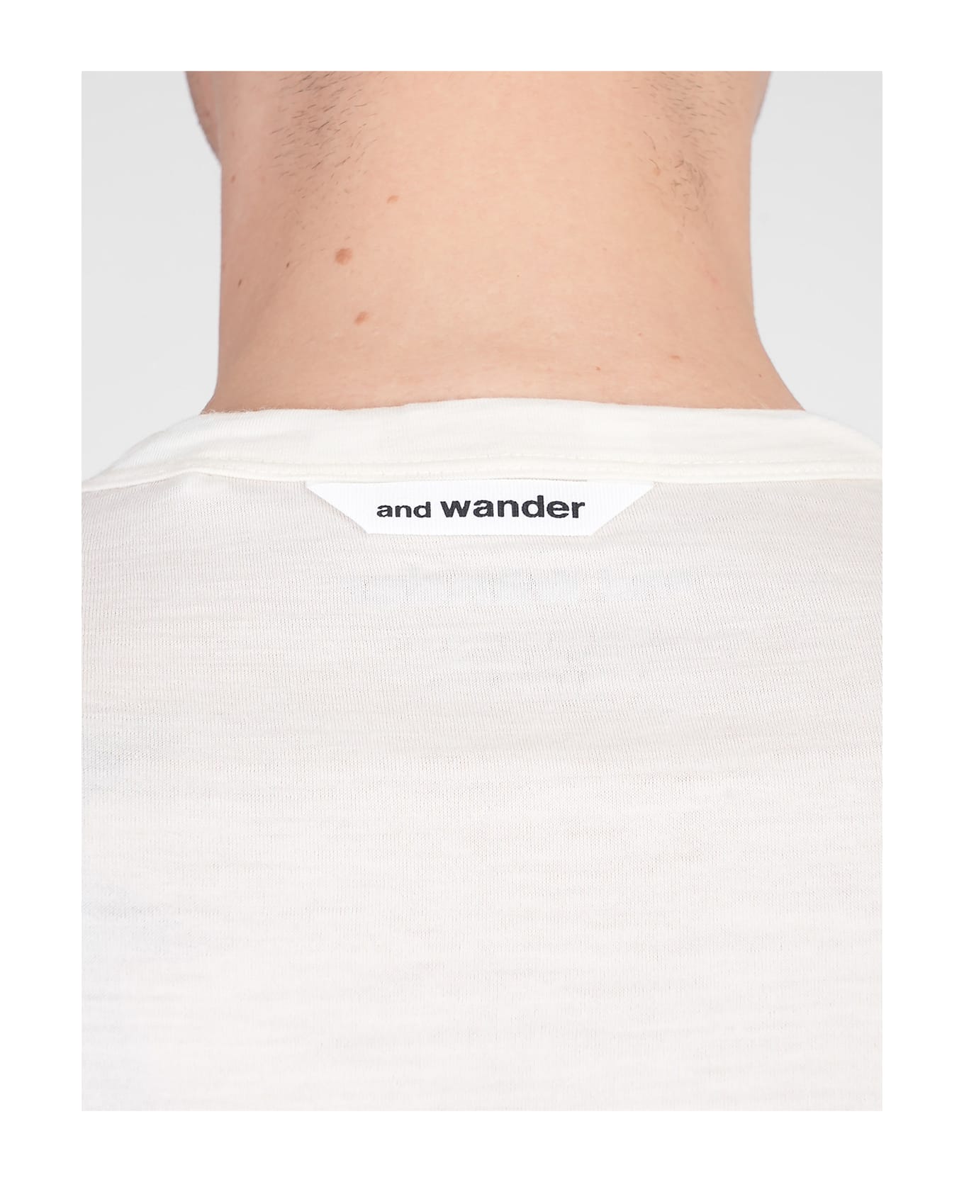 And Wander T-shirt In Beige Wool - beige