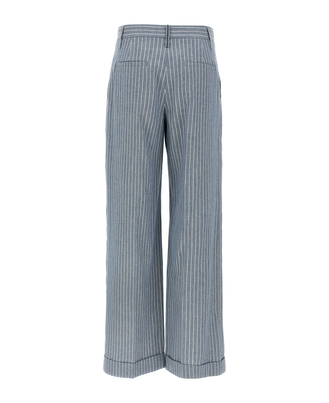 Brunello Cucinelli Pinstripe Pants - Multicolor