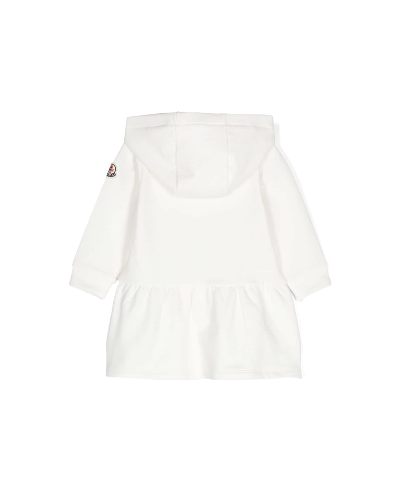 Moncler White Dress Baby Girl - White