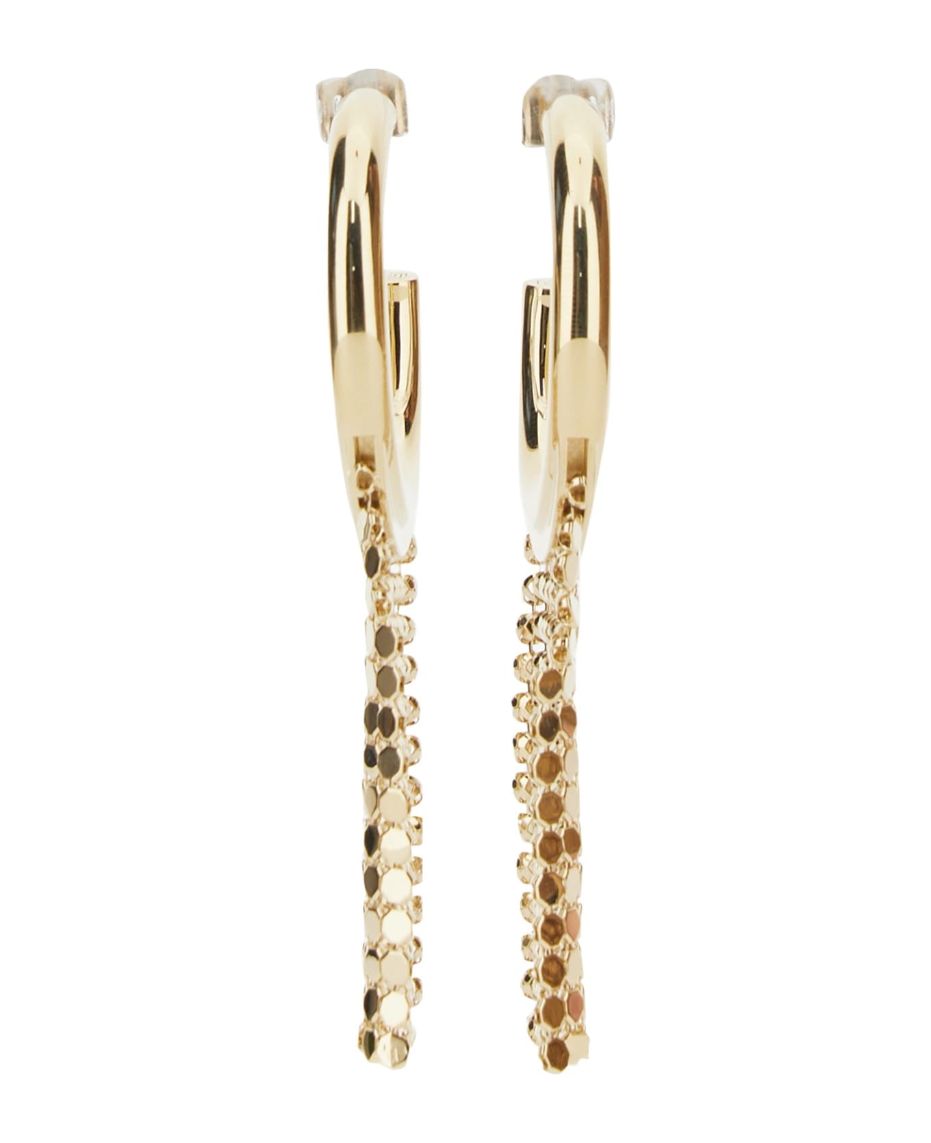 Paco Rabanne Pixel Circle Earrings - Golden