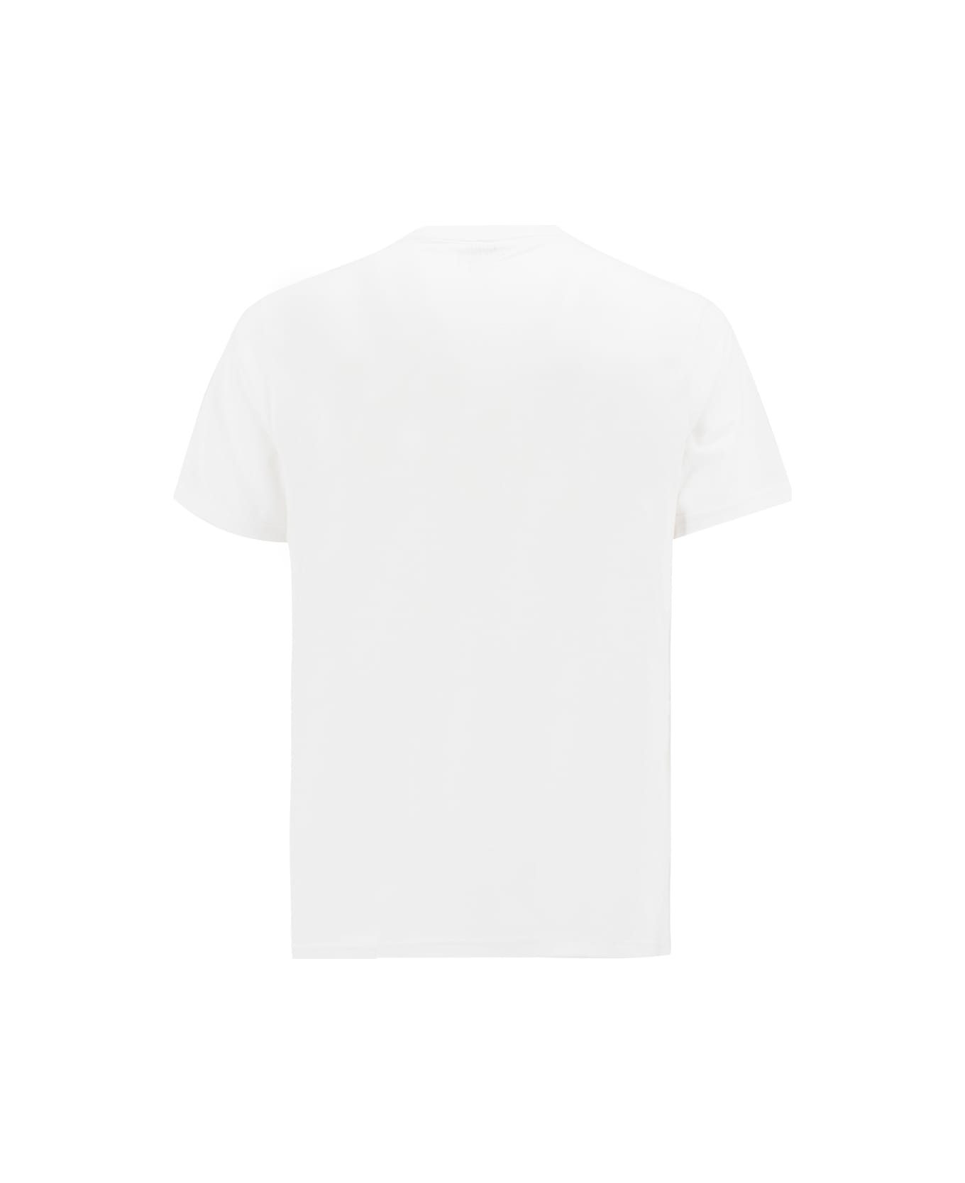 Aspesi White T-shirt With Print - WHITE