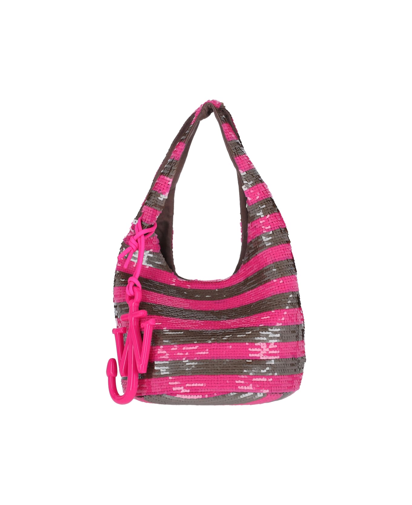 J.W. Anderson Sequin Mini Bag - Khaki/pink