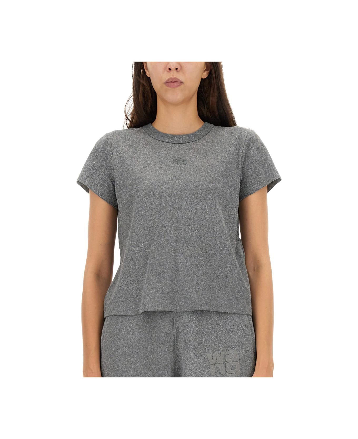 T by Alexander Wang T-shirt With Logo - GREY