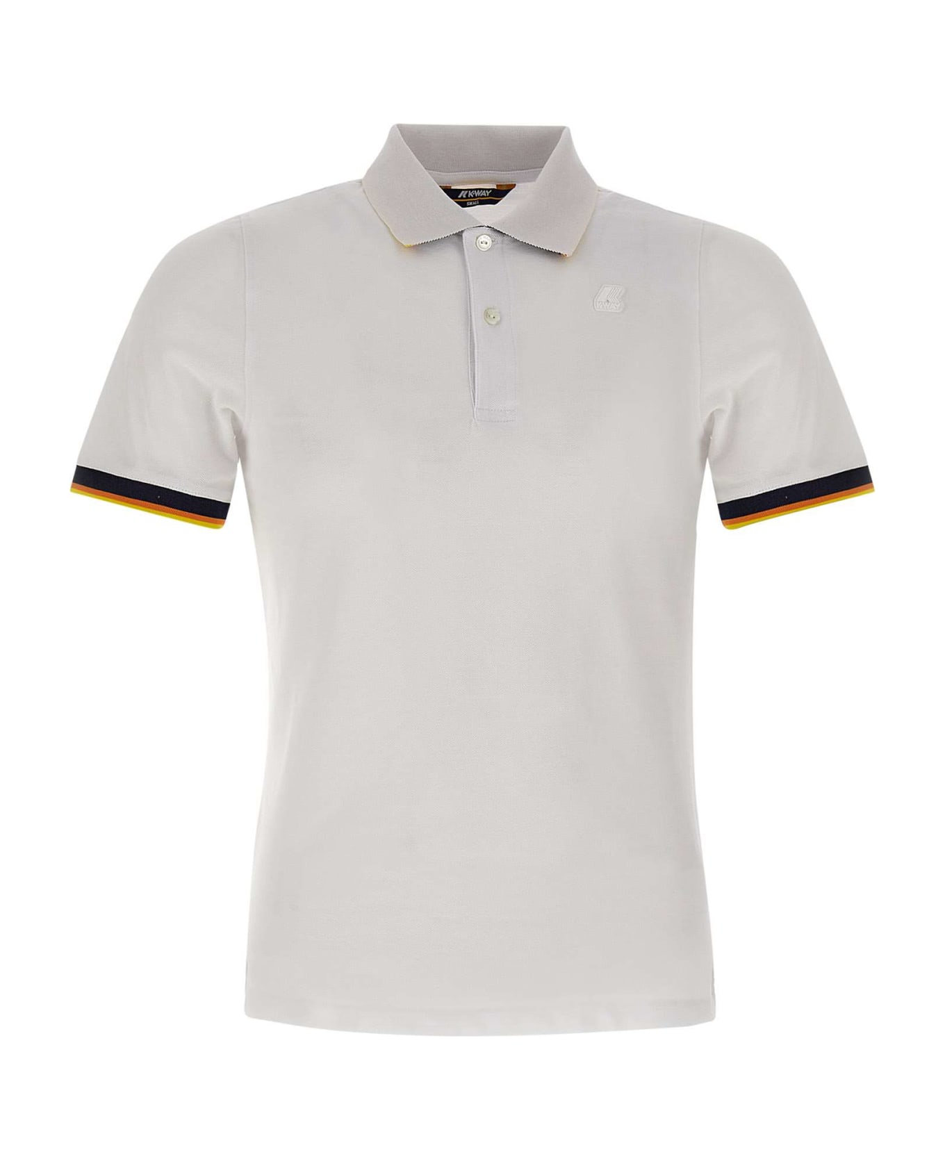 K-Way 'vincent' Cotton Polo Shirt - Bianco ポロシャツ