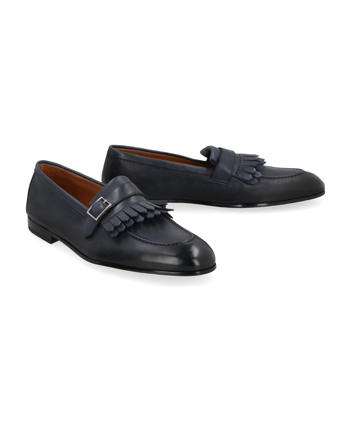 Doucal's Leather Loafers - blue