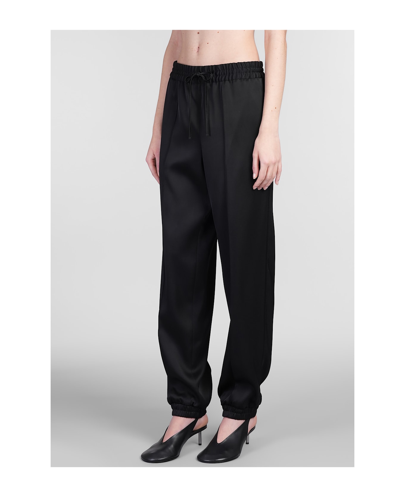 Jil Sander Trousers 07 Pants In Black Viscose - black