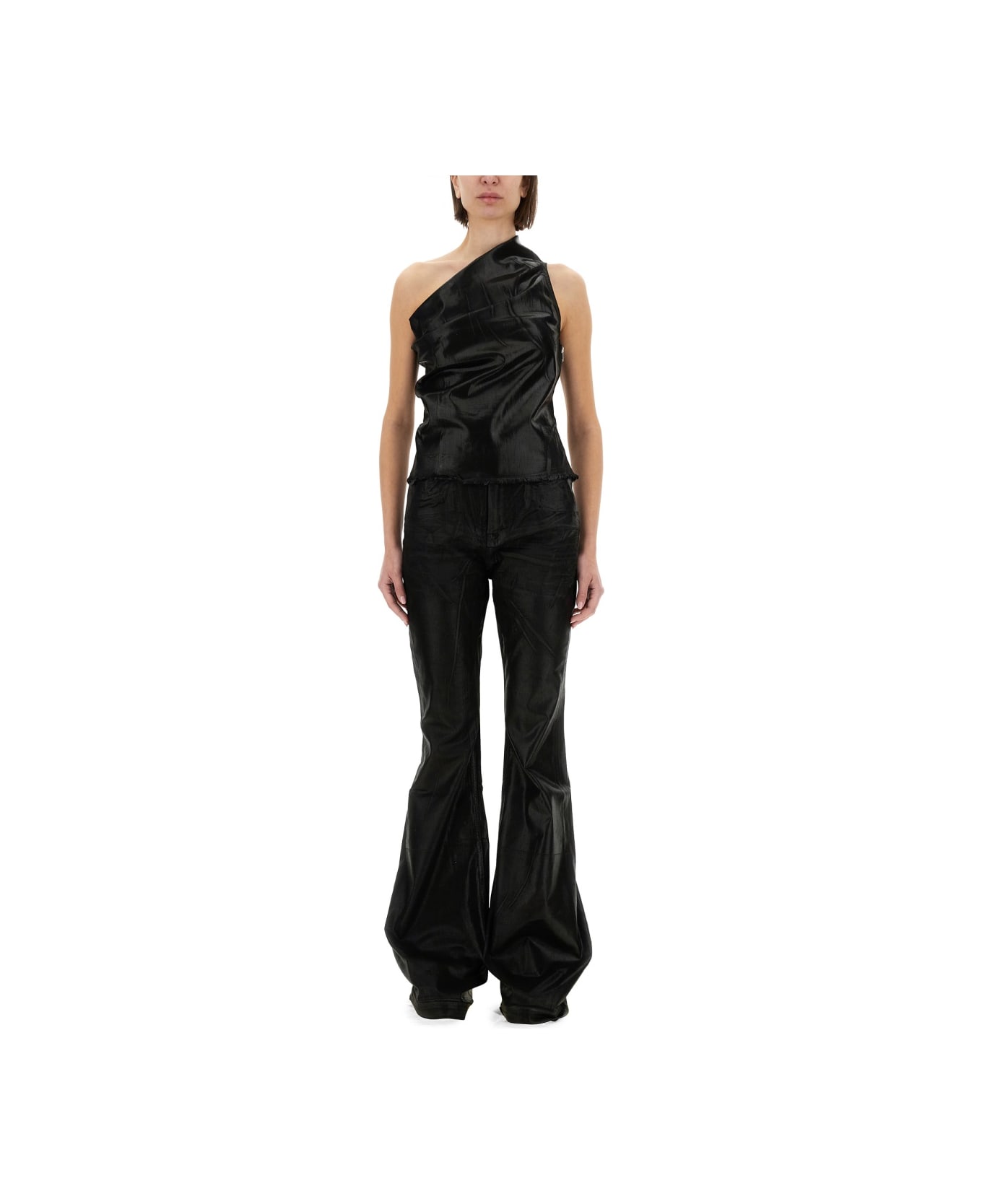 DRKSHDW Cropped Top "athena" - BLACK