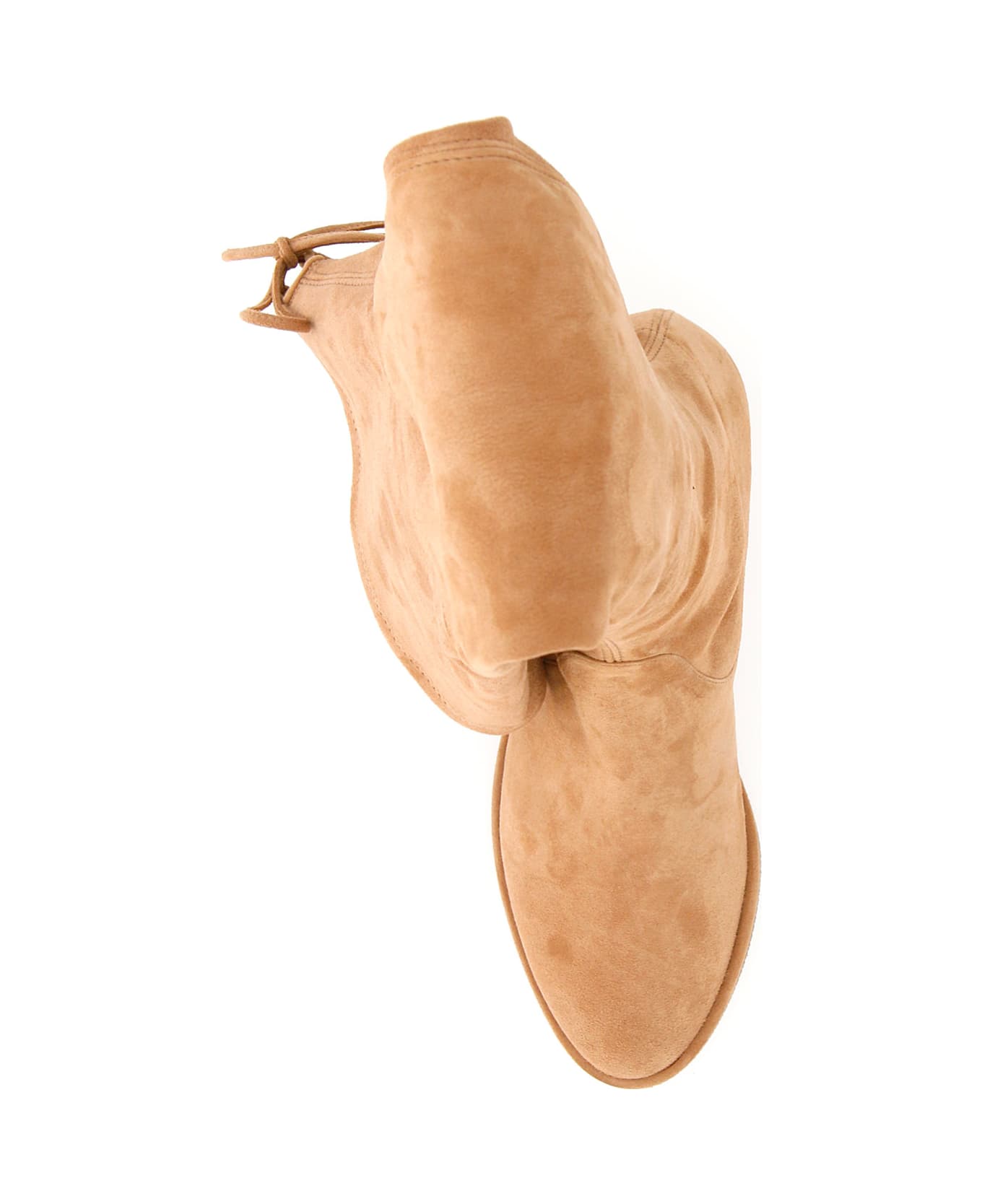 Stuart Weitzman Suede Lowland Boots - TAN (Beige)