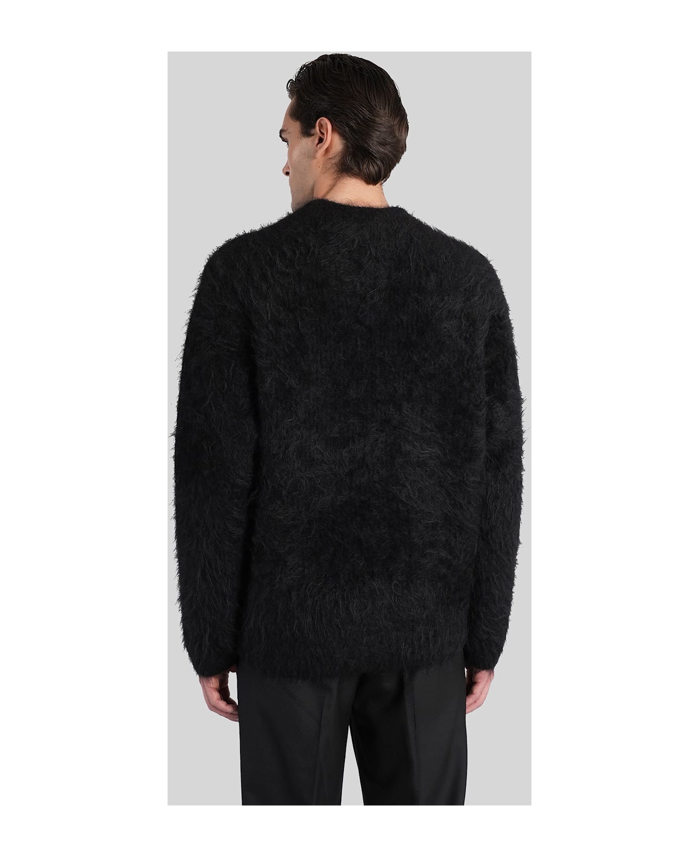 Séfr Haru Knitwear In Black Alpaca - black
