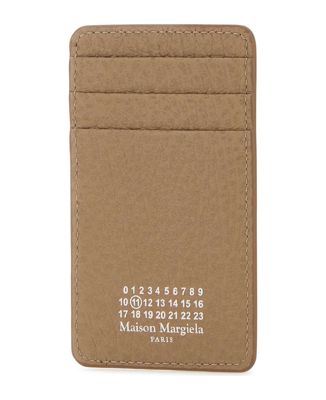 Maison Margiela Beige Leather Card Holder - BICHE