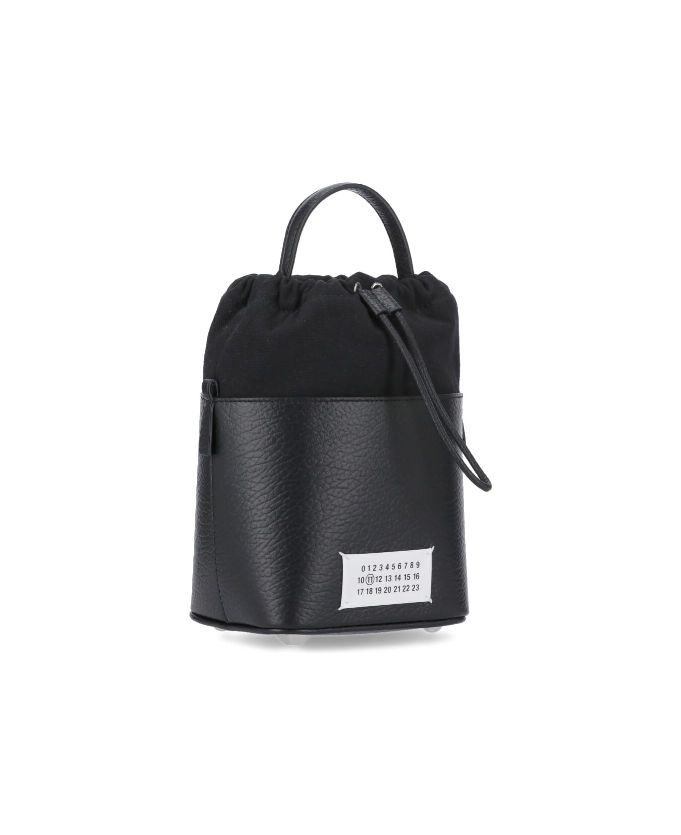Maison Margiela Leather Bucket Bag - Black