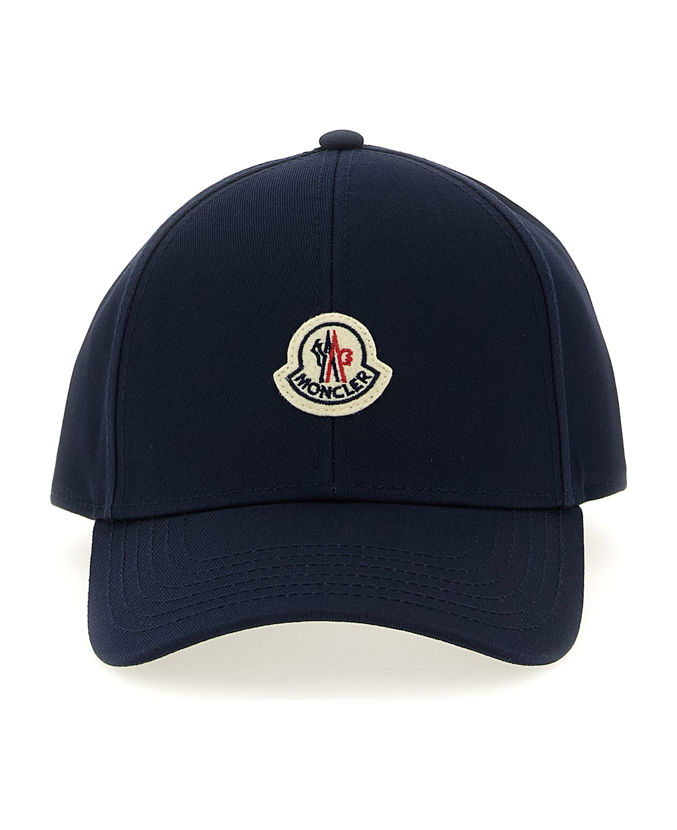 Moncler Logo Patch Cap - Blue