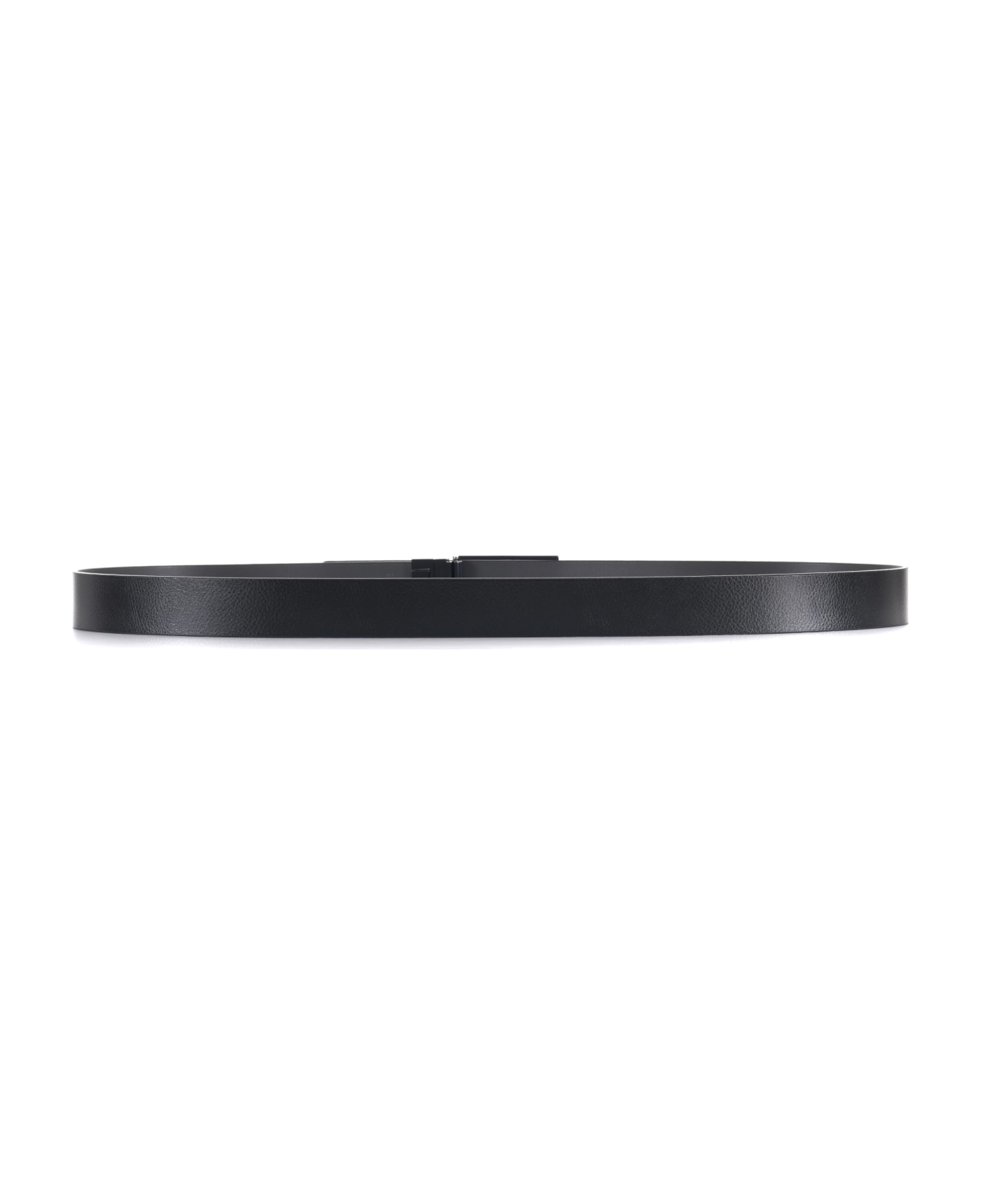 Emporio Armani Reversible Plate Belt - BLACK