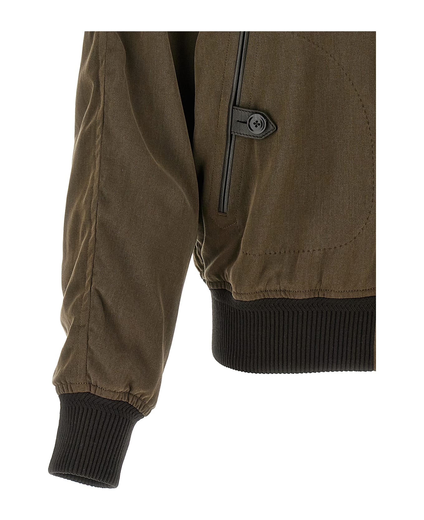 Tom Ford Gabardine Fluid Bomber Jacket - Brown