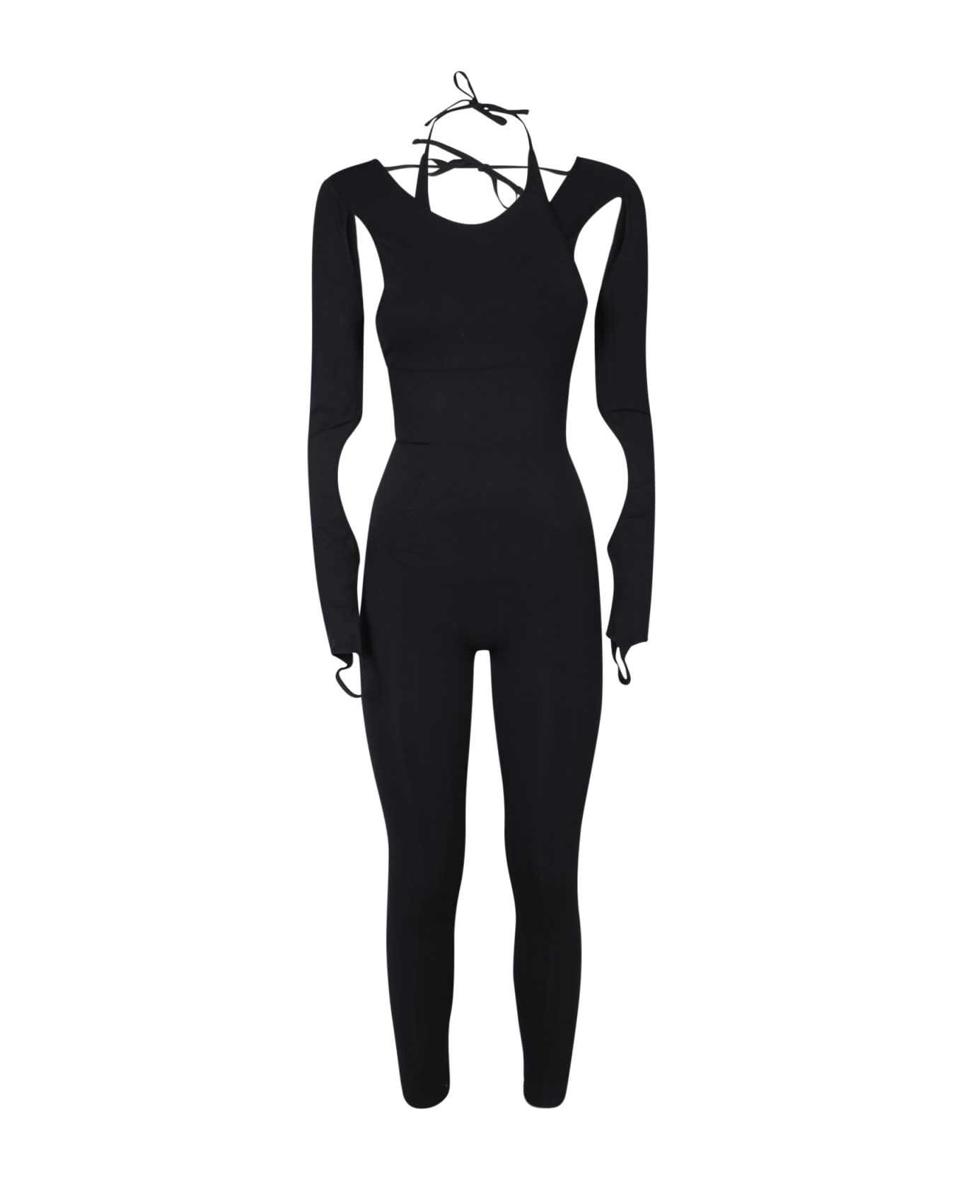 ANDREĀDAMO Sculpting Black Jumpsuit - Black ジャンプスーツ