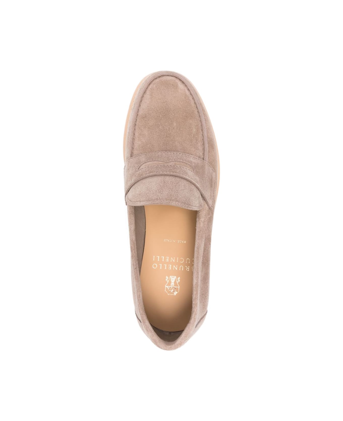 Brunello Cucinelli Leather Sneakers - Beige