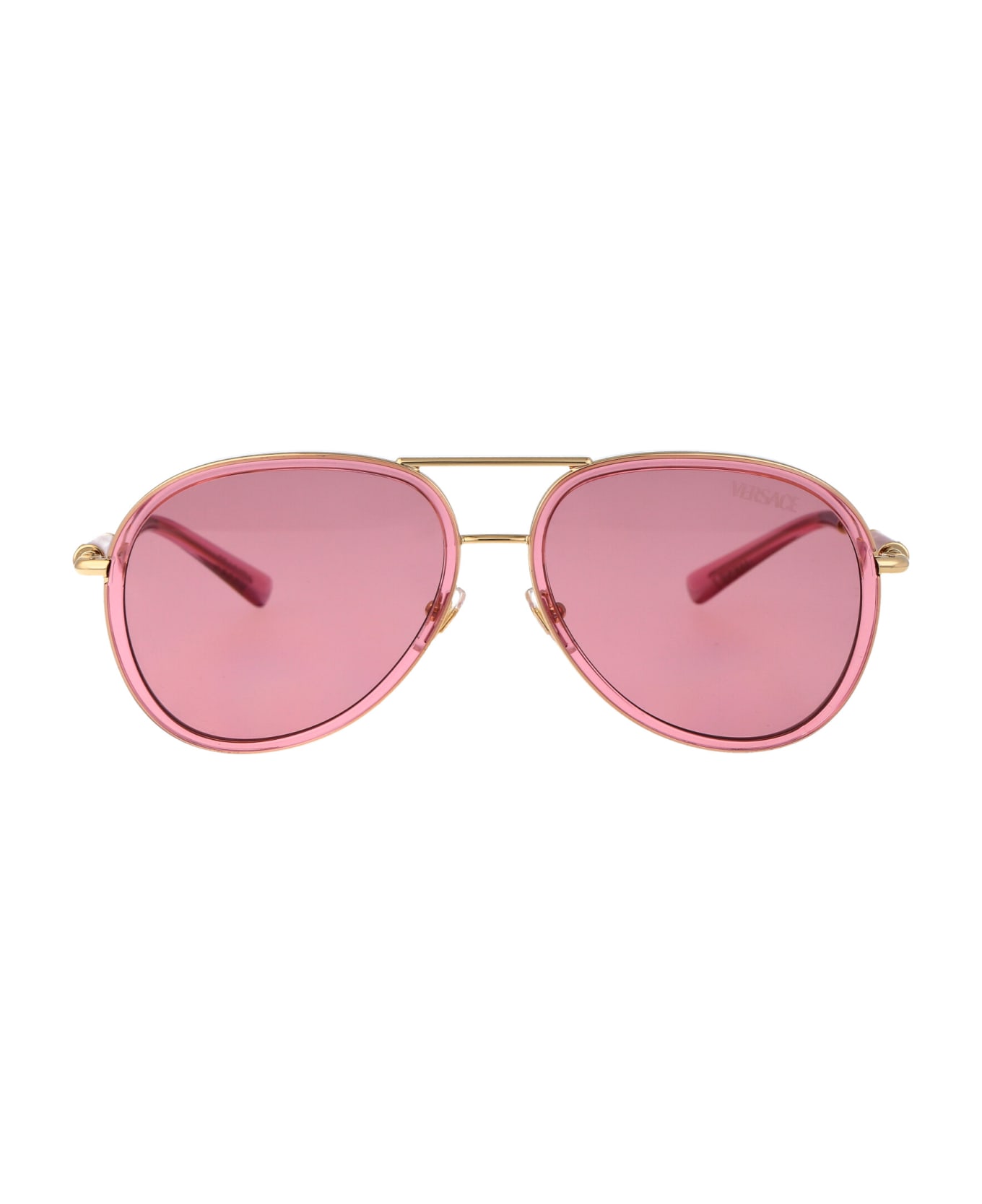 Versace Eyewear 0ve2260 Sunglasses - 100284 Pink Transparent