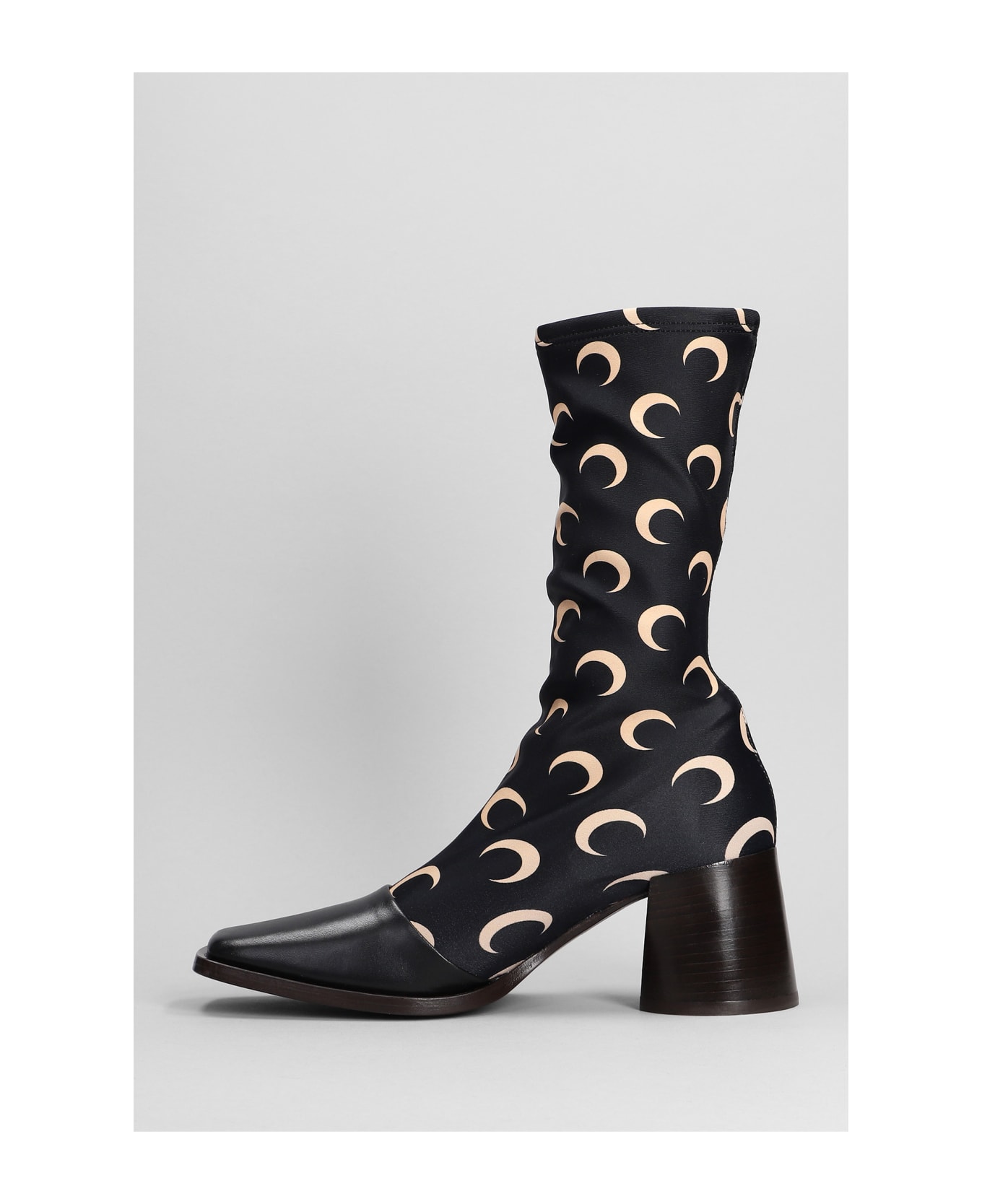 Marine Serre Boots In Black Polyester - Color