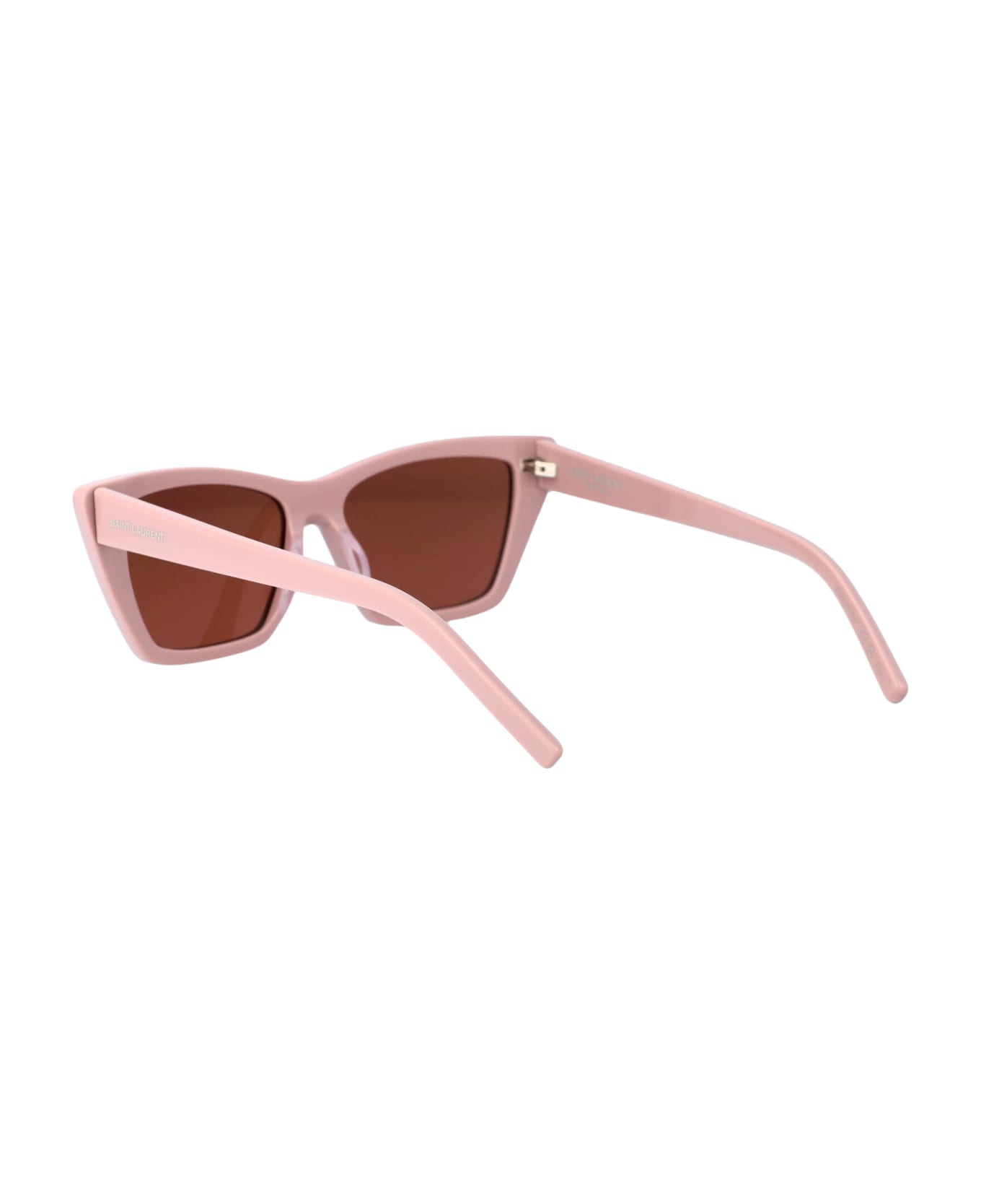 Saint Laurent Eyewear Sl 276 Mica Sunglasses - 058 PINK PINK BROWN