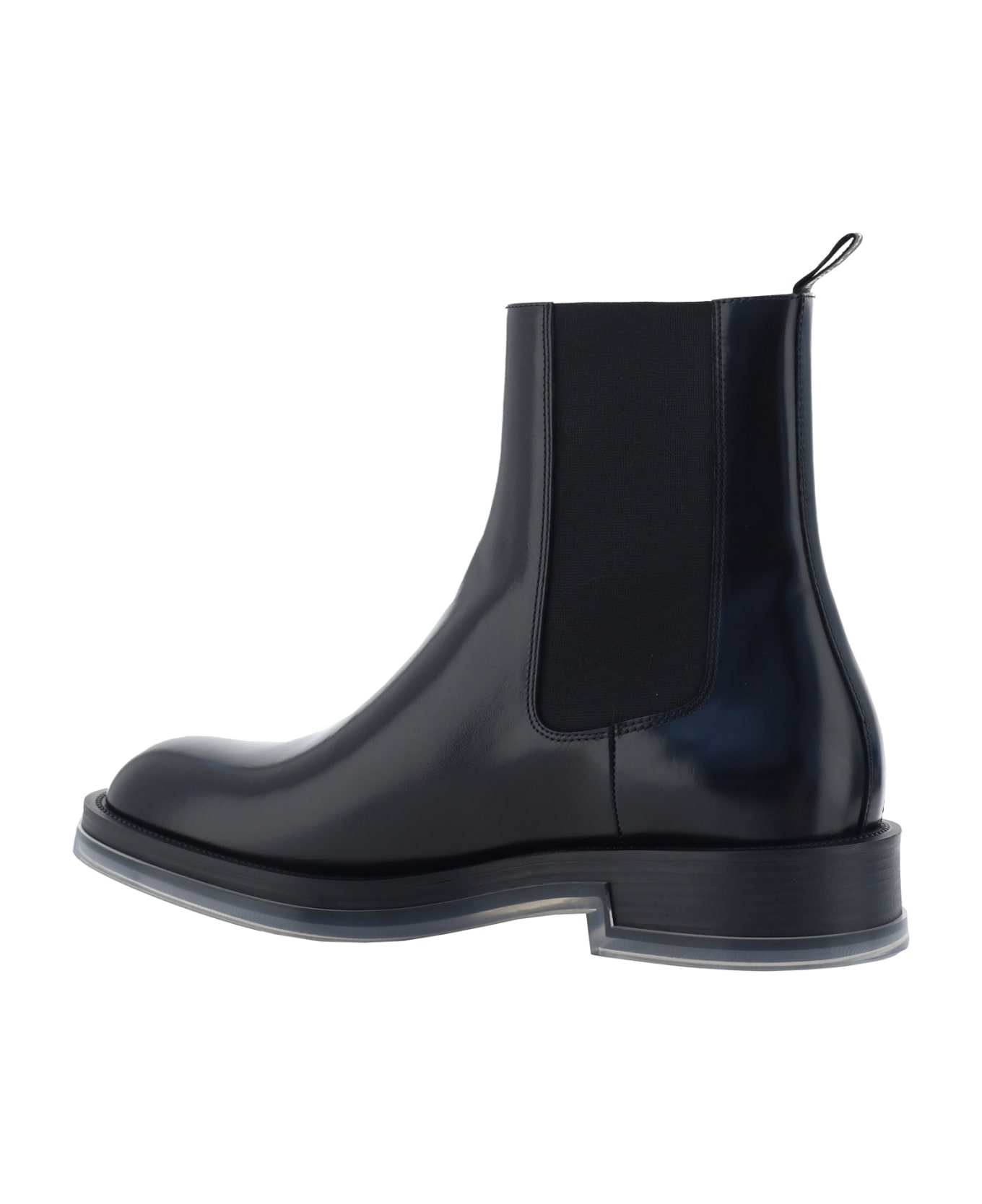 Alexander McQueen Ankle Boots - Black/silver/transpa