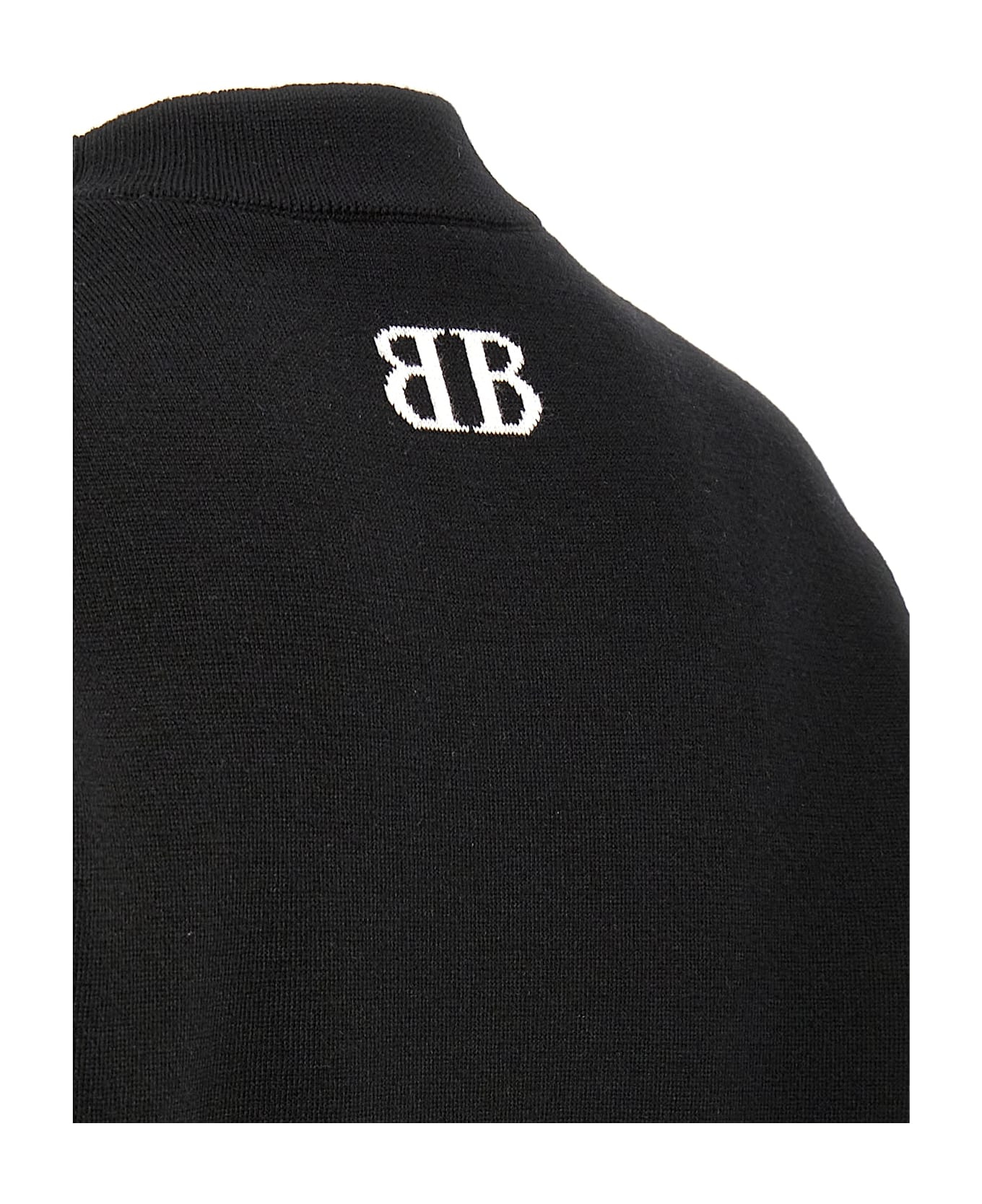 Balenciaga Logo Sweater - White/Black