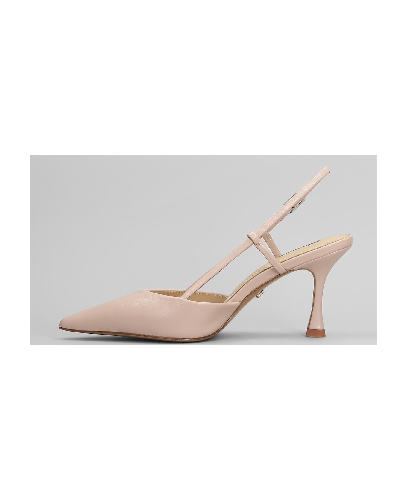 Lola Cruz Carmen Pump 85 Pumps In Powder Leather - powder