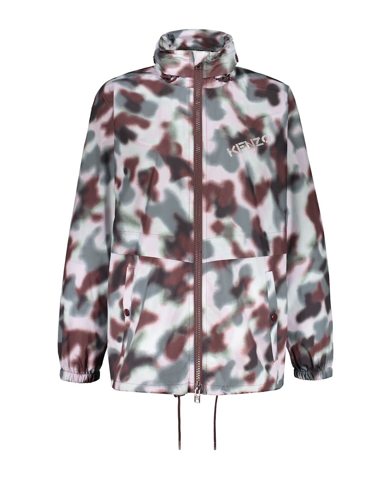 Kenzo Technical Fabric Hooded Jacket - Multicolor