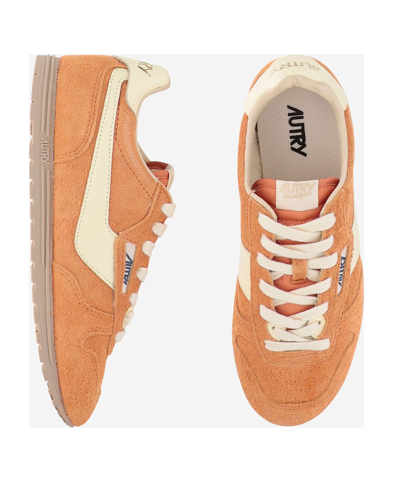 Autry Windspin Leather Sneakers - Orange
