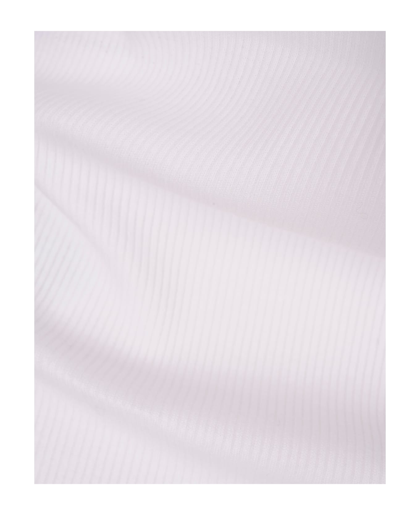 Alexander McQueen Draped Ribbed Tank Top - White