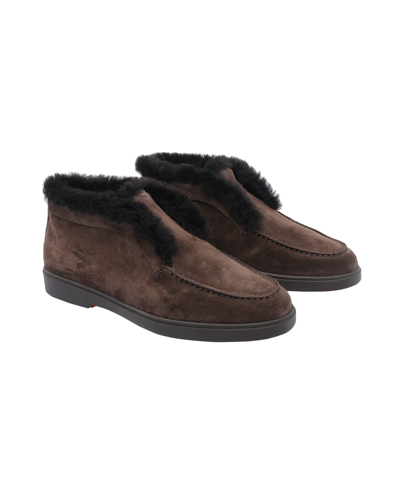 Santoni Fortune Loafers - Brown