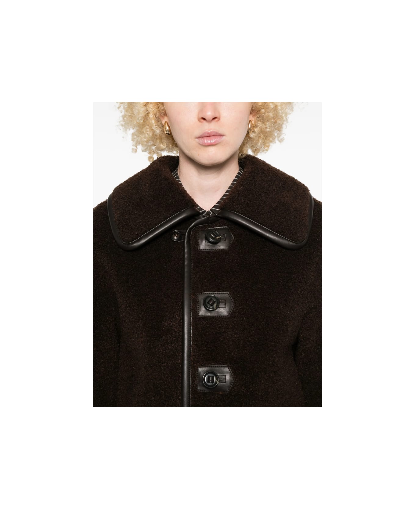 Low Classic Leather Outerwear - BROWN