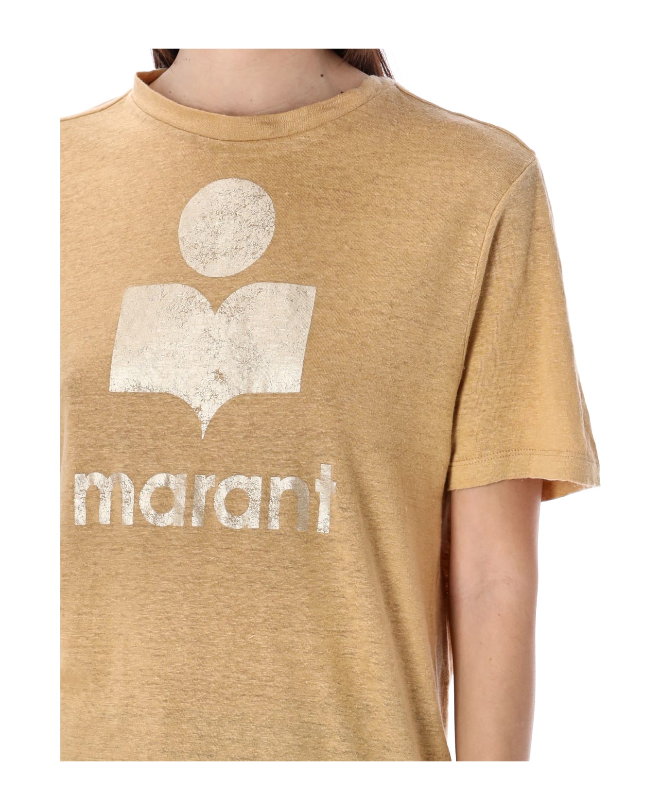 Marant Étoile Zewel T-shirt - SAHARA/LIGHT GOLD