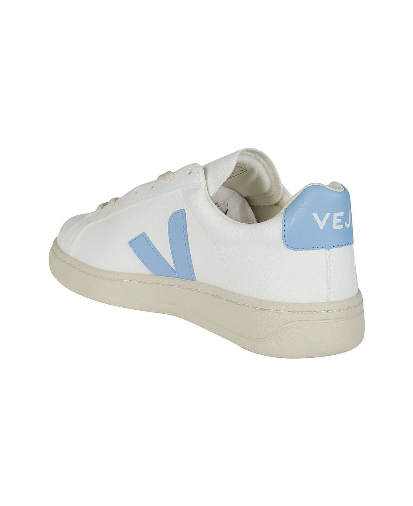 Veja Urca Logo Printed Sneakers - WHITE/BLUE