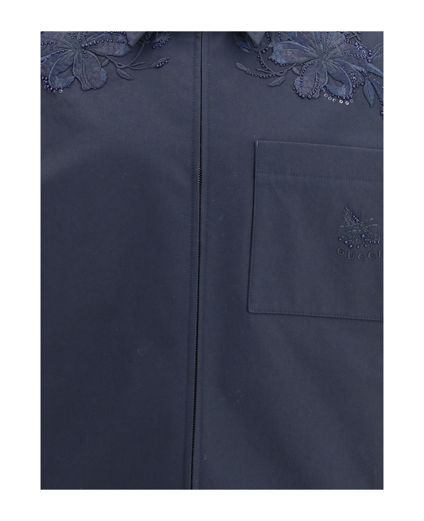 Gucci Cotton Jacket With Embroidery