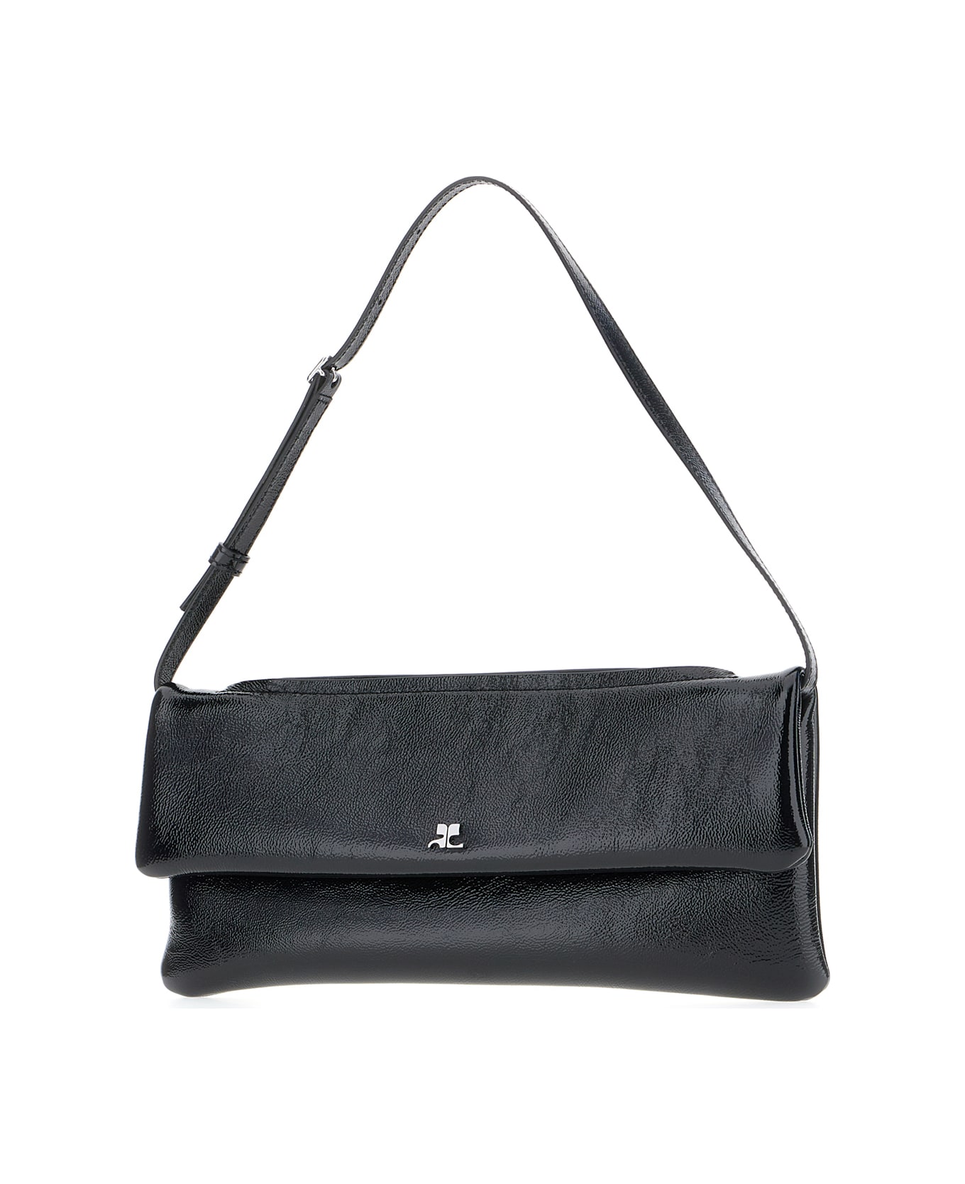 Courrèges Black Leather Handbag - Black