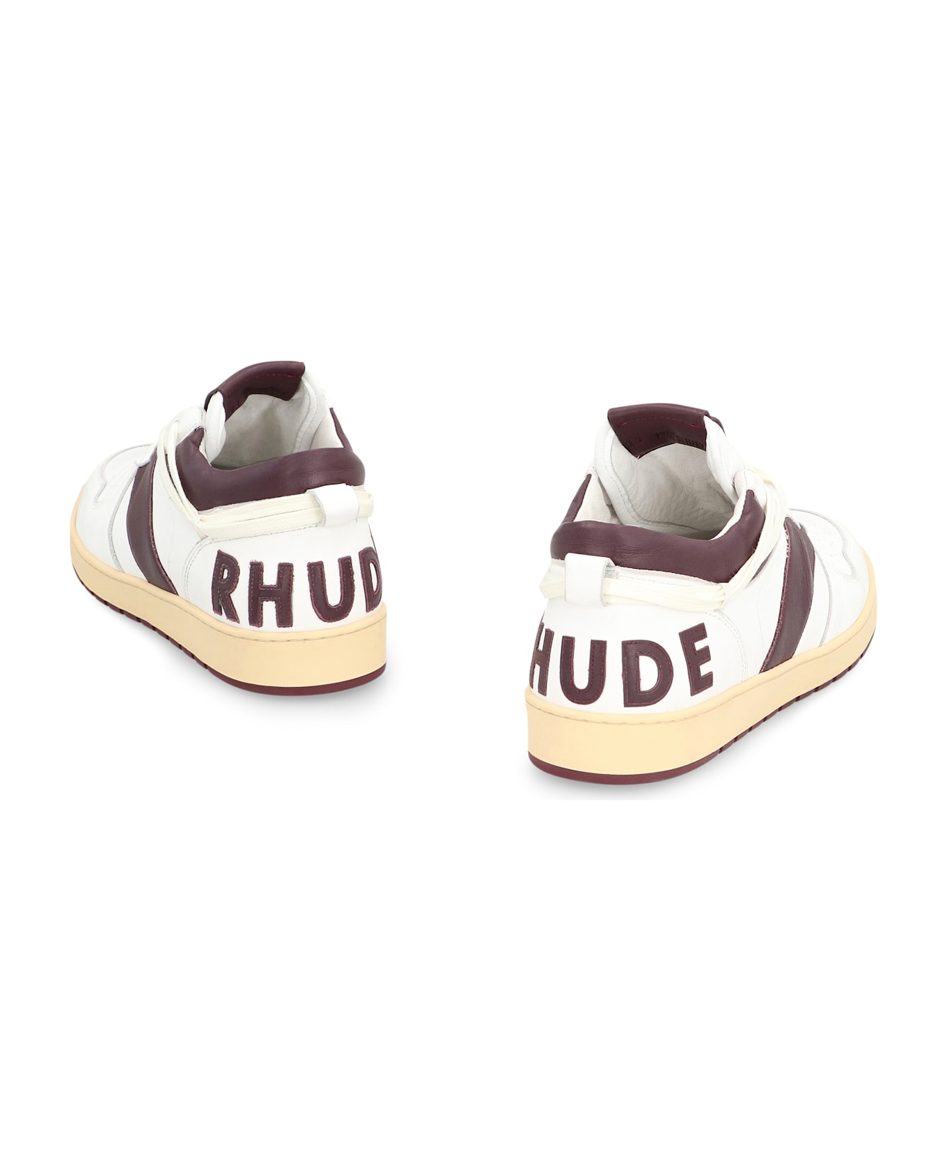 Rhude Rhecess Leather Low-top Sneakers - White