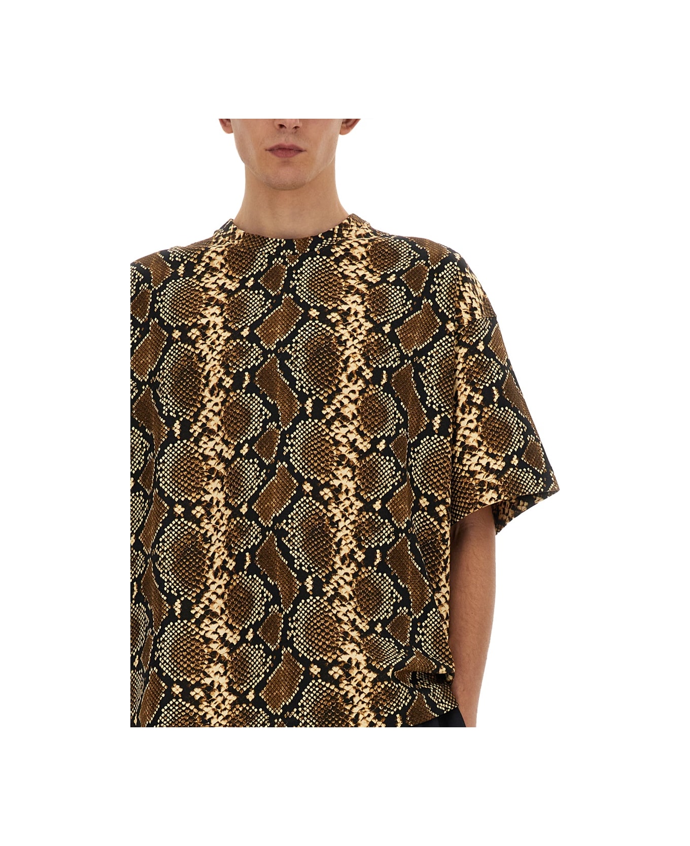 Jil Sander T-shirt With Animal Pattern - ANIMALIER