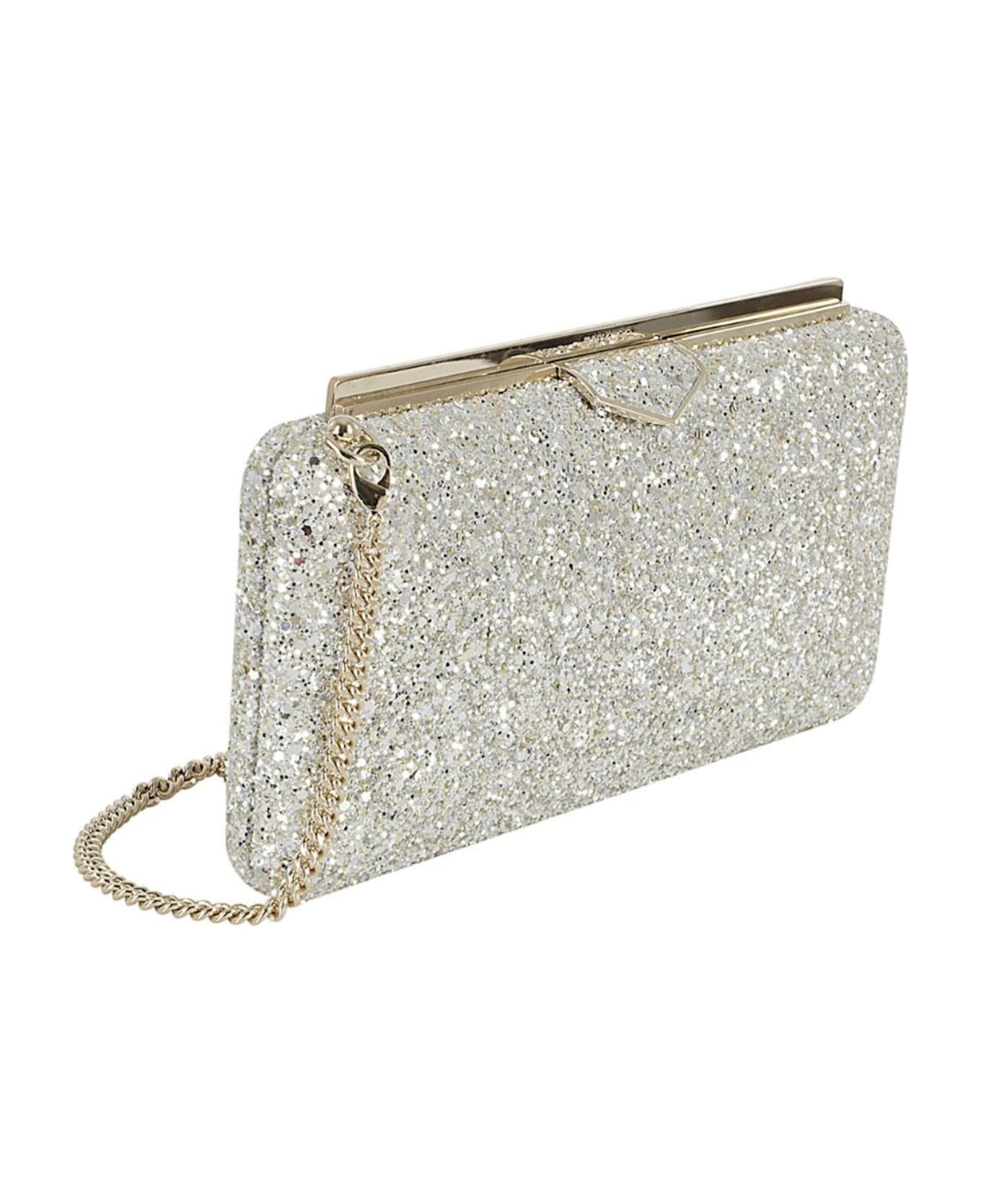 Jimmy Choo Coarse Glitter Fabric - Champagne