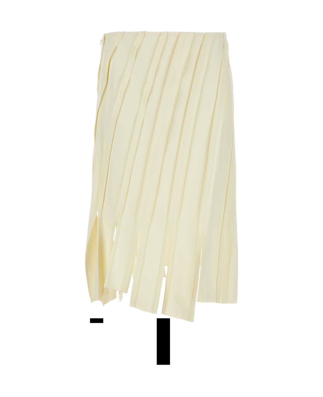 Bottega Veneta Ivory Stretch Viscose Skirt - BURRO スカート