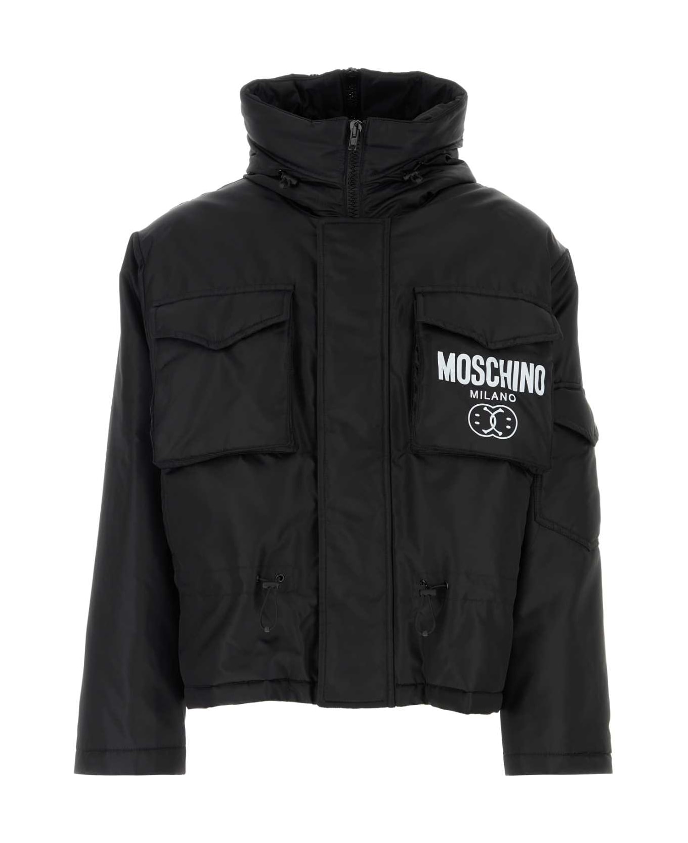 Moschino Black Nylon Padded Jacket - 1555