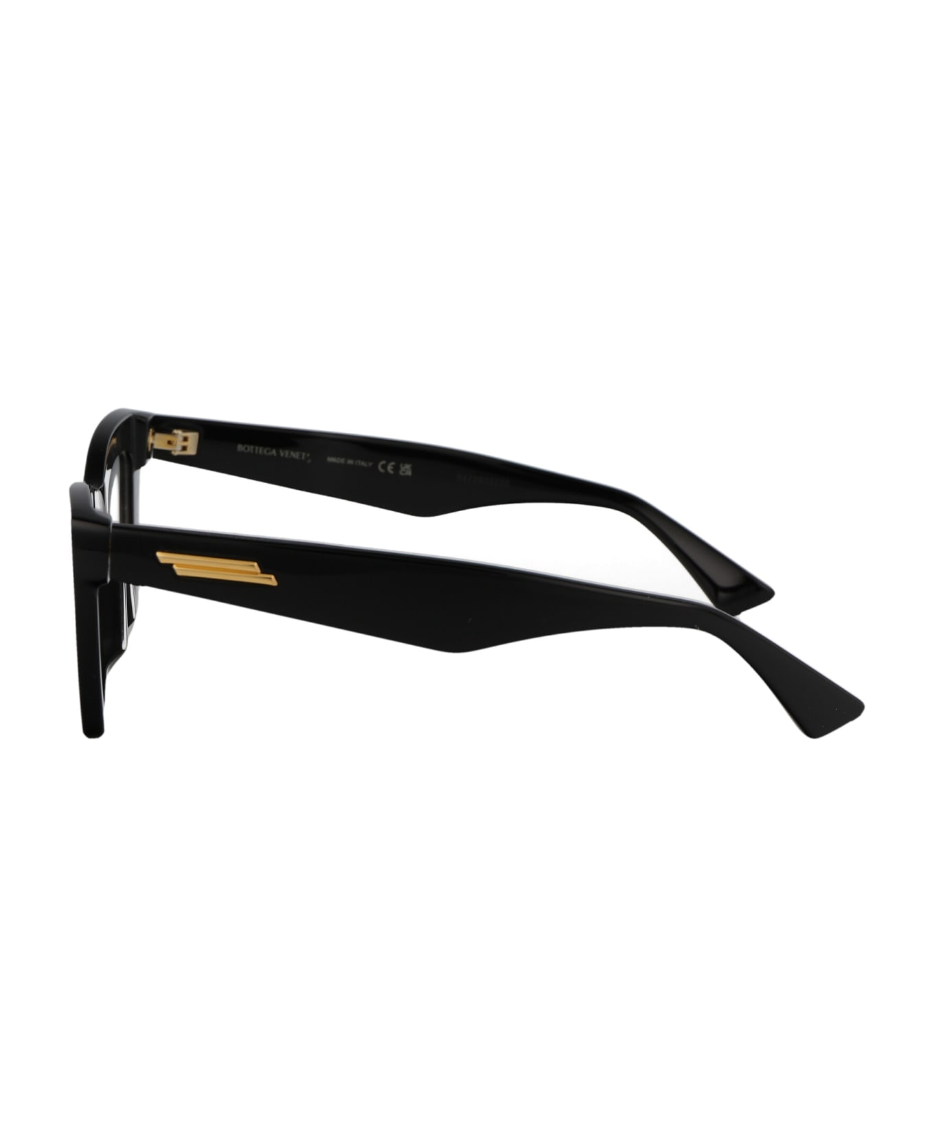Bottega Veneta Eyewear Bv1215o Glasses - 001 BLACK BLACK TRANSPARENT