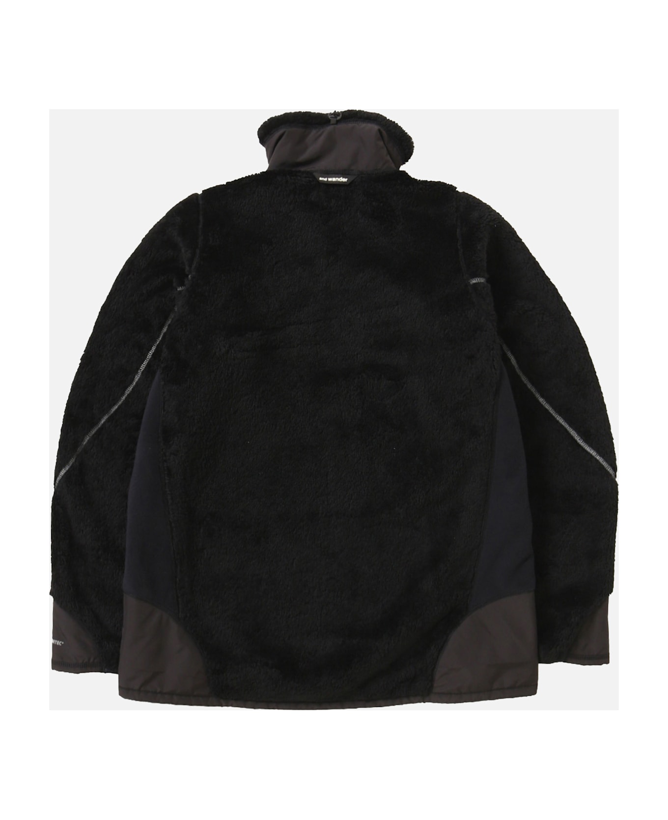 And Wander Black High Loft Fleece Jacket - Black
