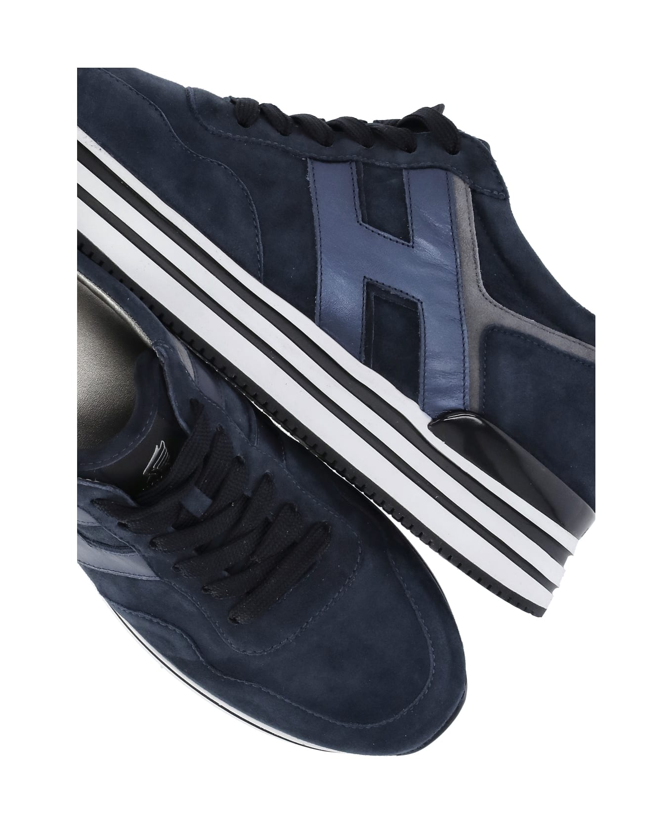 Hogan H483 Midi Platform Sneakers - Blue スニーカー