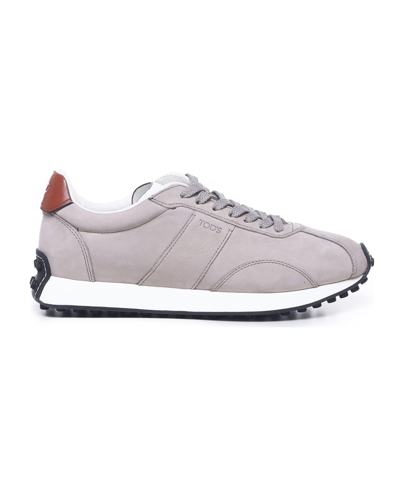 Tod's T Vintage Leather Sneakers - Grey