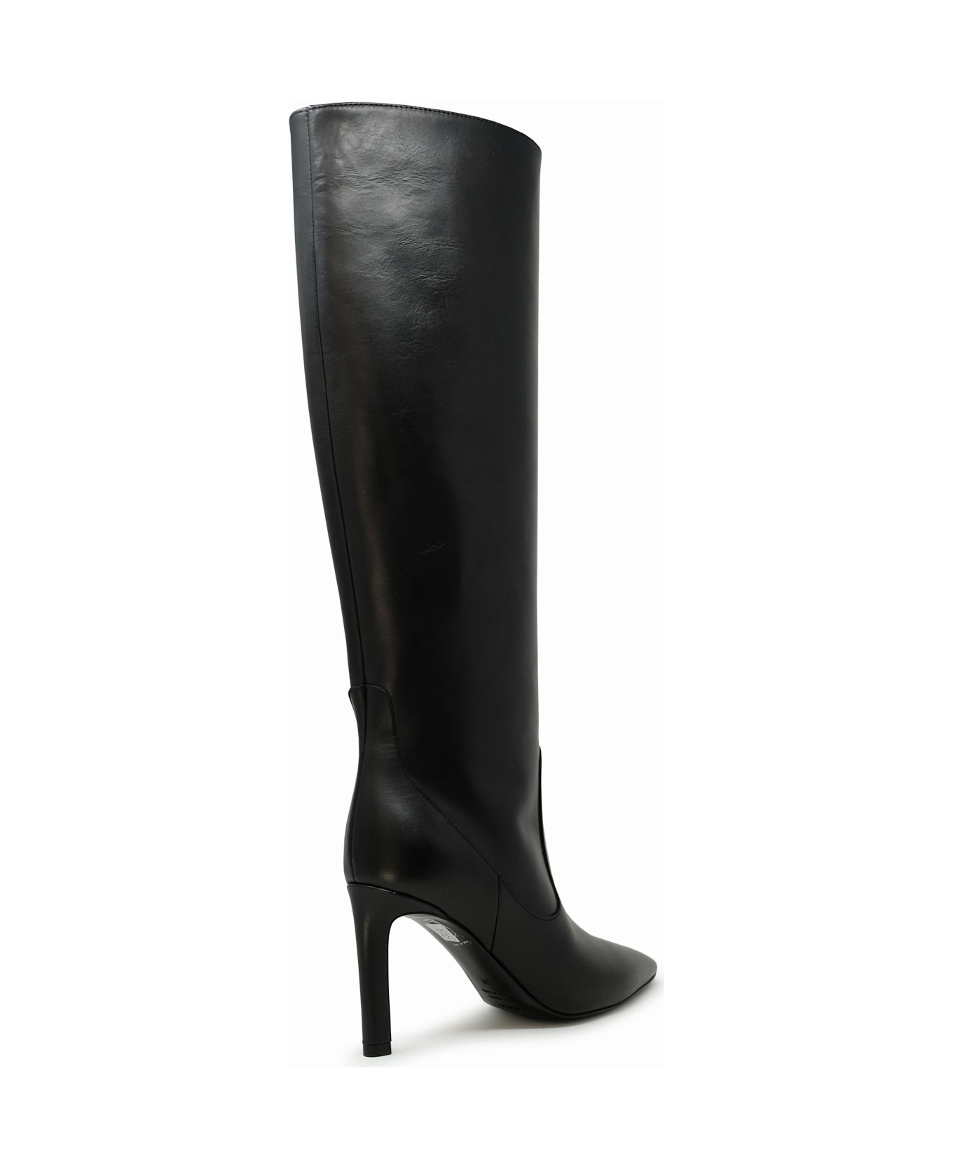 Parosh Anshoe Black Leather Boots - Black